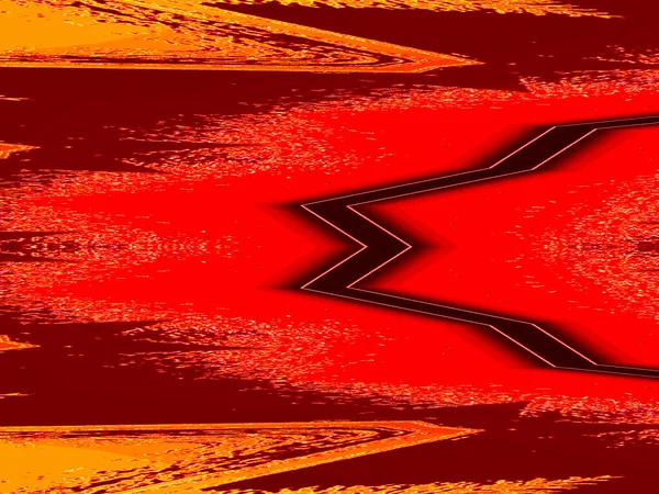 Mystery Road Shades Red Brown Abstract Digital Art — стоковое фото