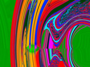 Çoklu Renkler, Şekiller ve Eğriler       