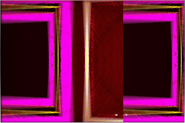 Abstract Window Frames Pink Brown Border Digital Art — Stock Photo, Image