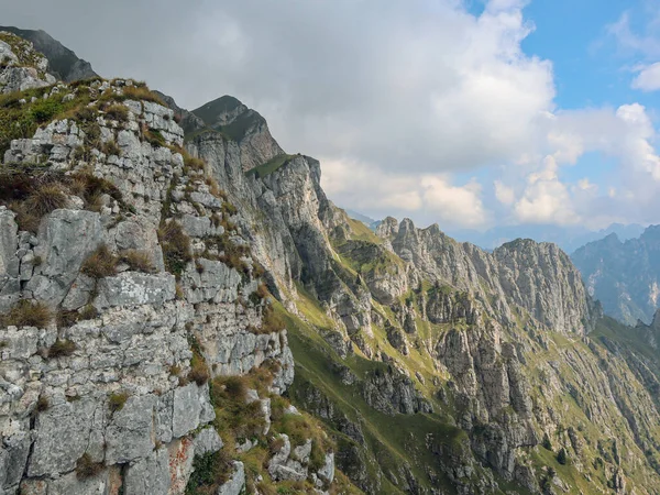 Góry Alpi Feltrine Południowo Wschodnie Alpy Włochy — Zdjęcie stockowe