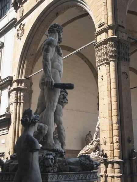 Sculpture Hercules Defeating Cacus Florence — Stock Photo, Image