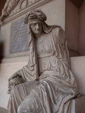 Statues in the main cemetery of the city of Bologna