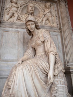 Statues in the main cemetery of the city of Bologna