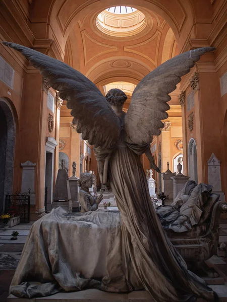 Statues in the main cemetery of the city of Bologna