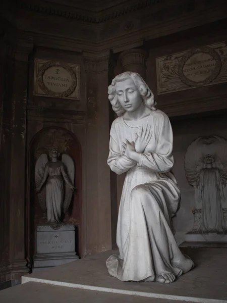 Statues in the main cemetery of the city of Bologna