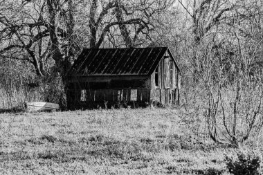 Tekne evi siyah beyaz