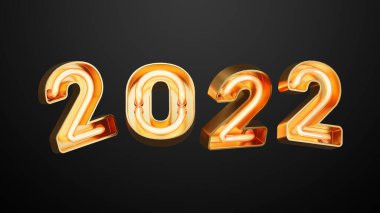 Üç boyutlu görüntüleme. Mutlu yıllar ve Noel arkaplanı gerçekçi canlandırması