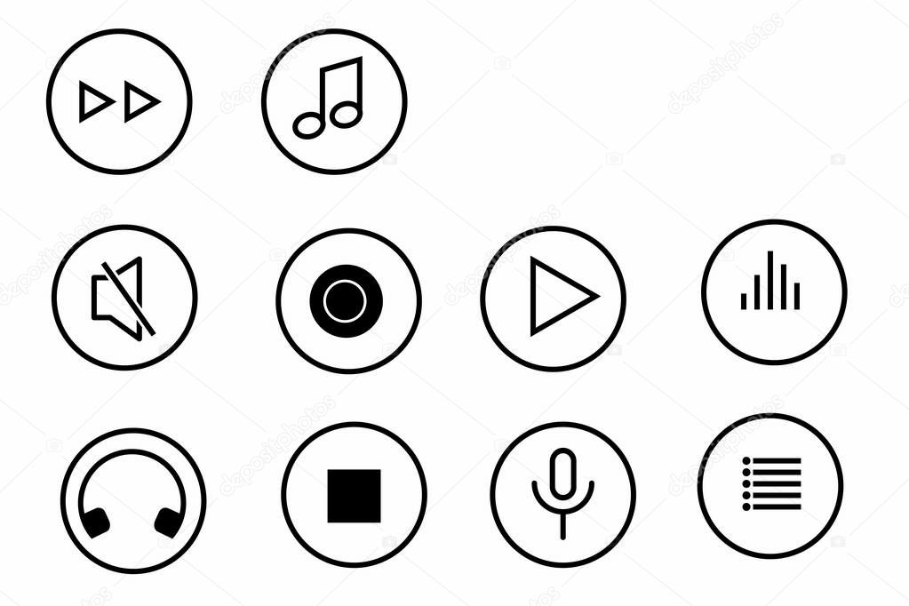 Icon Music Outline simple