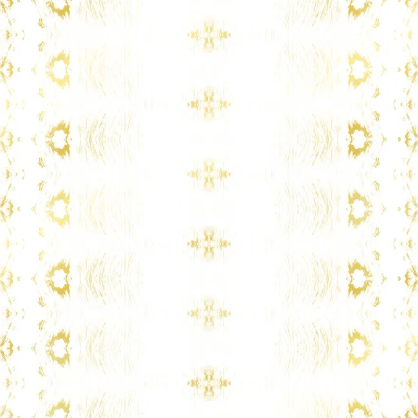 Yellow Geo Abstract Gold Bohemian Zig Gold Boho Textile Luxury — Stock Photo, Image