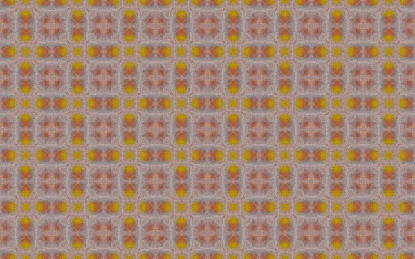 Tinta Rústica Aquarelle Amarilla Marruecos Patrón Geométrico Boho Flor Étnica — Foto de Stock