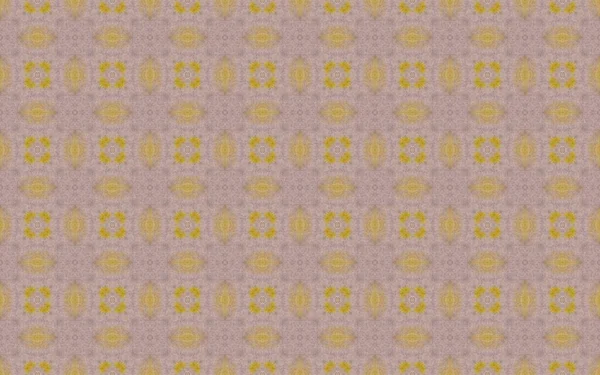Gelbes Aquarell Ethnisches Motiv Lissabon Rustikales Muster Marokko Geometrisches Muster — Stockfoto