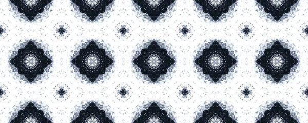 Inggris Blue Lisbon Endless Texture Blue Floral Tile Abstract Geometric — Stok Foto