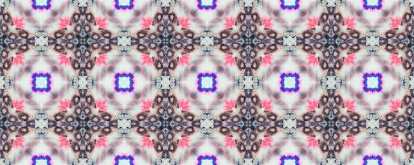 Traditional Geometric Batik Floor Spanish Geometric Flower Print Colored Moroccan — Stock Photo, Image