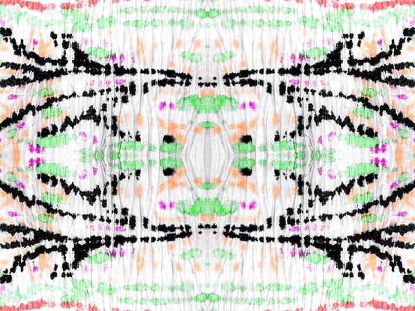 Кисть Чернил Мокрый Цветной Безмоскитный Слой Геометрический Tye Dye Drip — стоковое фото