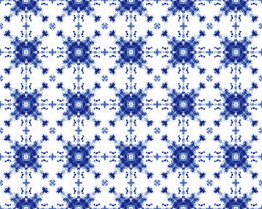 Mavi Özbekistan Rustik Boho. Geometrik Batik Boho 'yu süsleyin. Türk Süs Şablonu. Endonezya Geometrik çiçek baskısı. İndigo Çiçek desenli mürekkep. Mavi Arap Mozaik Çizimi. Mavi Etnik Boya