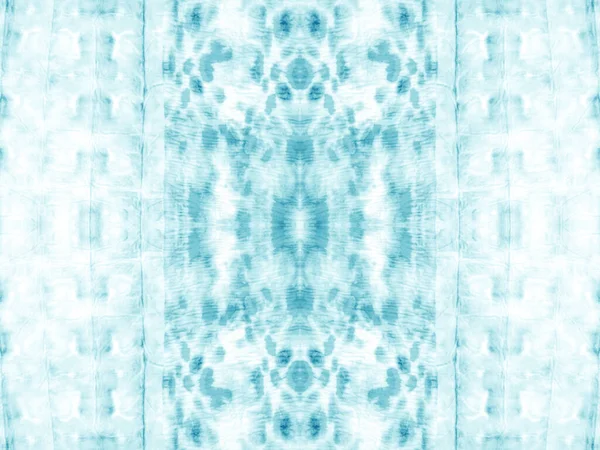 Kék Nyakkendőfesték Ismétlem Nedves Kreatív Zökkenőmentes Kefe Aqua Ink Textúra — Stock Fotó