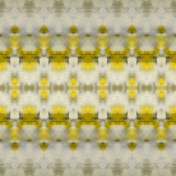 Žlutý Geometrický Textil Bílý Odbarvený Štětec Orange Boho Stripe Golden — Stock fotografie