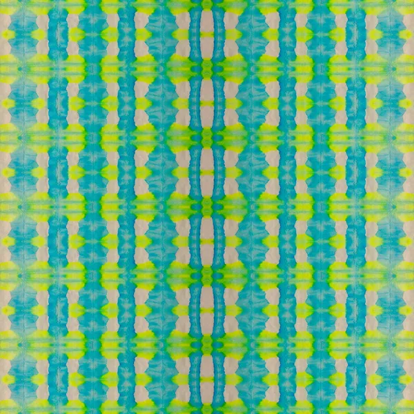 Geo Batik Colorido Boho Tie Dye Geo Bohemian Pattern Pincel — Fotografia de Stock