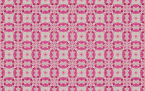 Pink Moroccan Endless Floor Spanish Geometric Batik Tile Purple Floral — Stock Photo, Image