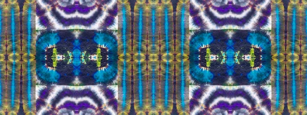 Blauw Abstract Teken Etnische Zachte Naadloze Natuur Natte Multi Color — Stockfoto