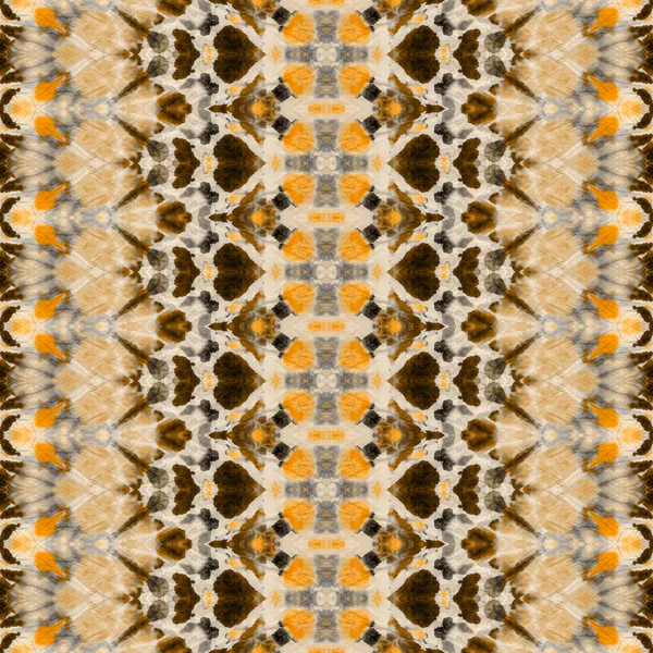 Yellow Seamless Print Gelb Gefärbt Abstrakt Geometrischer Spritzer Orange Geo — Stockfoto