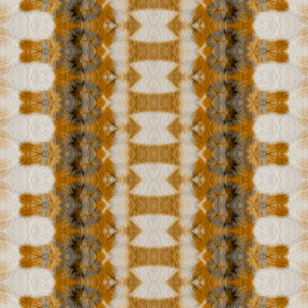 Impressão Rústica Amarela Brown Dyed Batik Espirro Geométrico Gray Geo — Fotografia de Stock