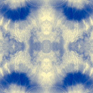 Gökyüzü Boyası Yazdırma. Mavi Ogee Seamless. Sarı Kirli Sanat Kanvası. Beyaz suluboya boya. Su Huysuz Sanat Tarzı. Çamaşır suyu kağıdı. Donanma stili kağıt. Bulanık Soyut Doku.