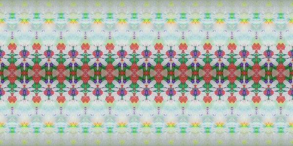 Boho Batik Grunge Tingido Abstrato Geométrico Tingido Geotêxtil Colorido Impressão — Fotografia de Stock