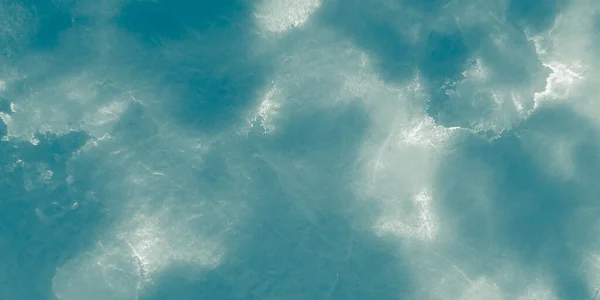 Blue Dirty Art Teal Dye Natura Strălucitoare Lichid Wave Cyan — Fotografie, imagine de stoc