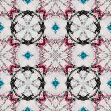 Mavi Retro Scratch. Çiçek boyası. Kusursuz bir arka plan. Kırmızı yumuşak çizim. Mürekkep Kalemi Çiziği. Özbekistan Yazdırma Dokusu. Kara Kalem. El işi şablonu. Gri mürekkep deseni. Etnik Kağıt.