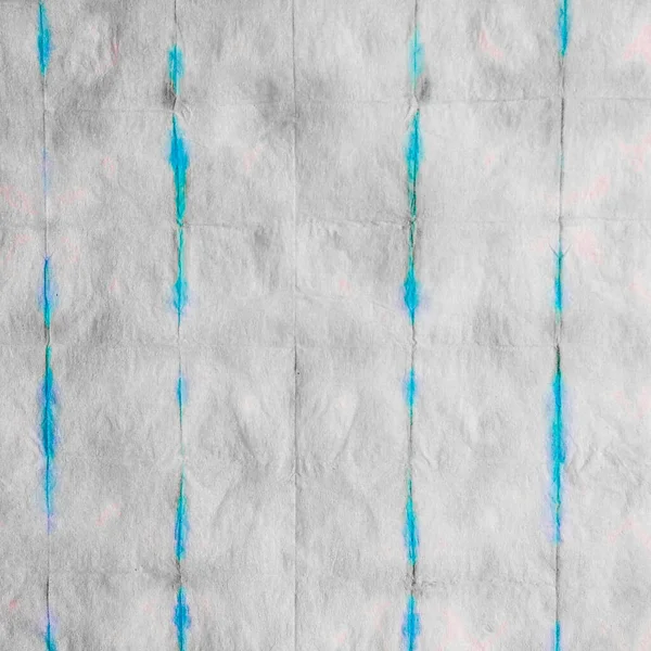 Blue Tie Dye Print Akvarelltryck Smutsiga Art Dyed Vit Aquarellfärg — Stockfoto