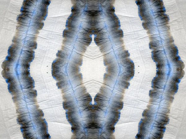 Niebieski Znak Abstrakcyjny Mokry Szary Kolor Shibori Drip Jasna Aquarelle — Zdjęcie stockowe