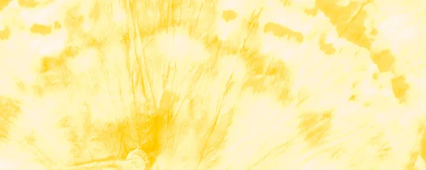 Amarillo Creativo Tie Dye Impresión Acuarela Banner Arte Sucio Pincel — Foto de Stock