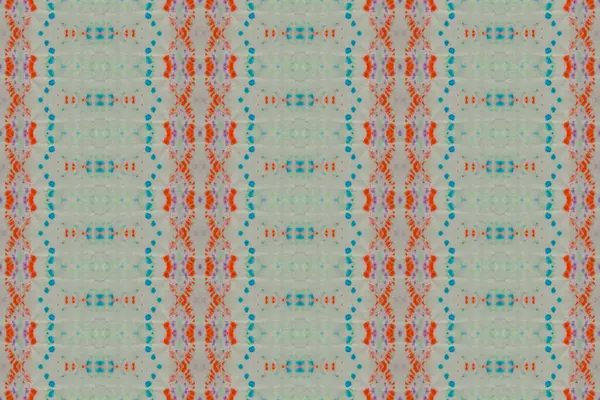 Boho Ikat Multicolorido Pincel Tribal Textura Boêmia Boho Colorido Geo — Fotografia de Stock