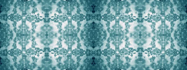 Azure Tie Dye Pattern Neve Tribal Sem Costura Estilo Arte — Fotografia de Stock