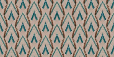 Mürekkep tasarımı dokusu. Kusursuz Kağıt Çizim. Renkli, pürüzsüz kare dalgalı şablon. Şık bir el boyası. Renkli mürekkep deseni. Kaba bir model. Grafik Yazdırma. Yumuşak Şablon. Renkli Basit Çizgili.