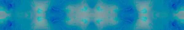 Blue Tie Dye Abstraktes Wassereis Glänzendes Glas Ozeanmuster Blue Sea — Stockfoto