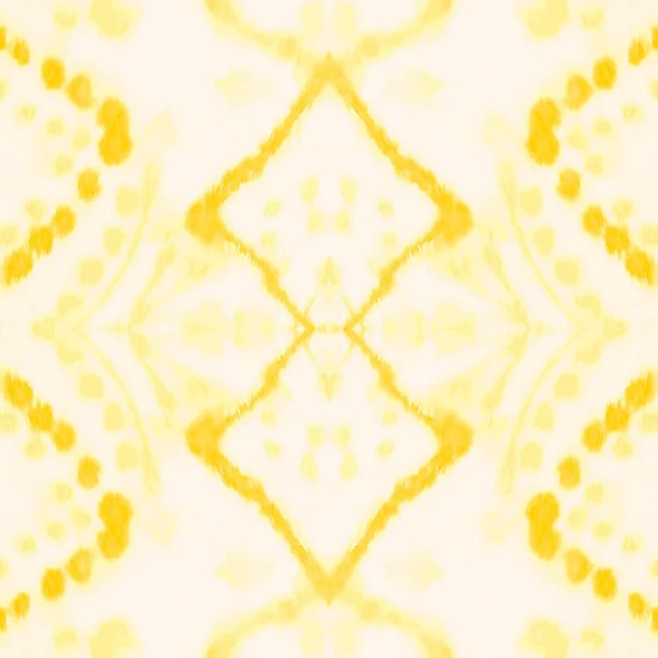 Répétition Géométrique Chaude Tie Dye Print Sunny Abstract Aquarelle Summer — Photo