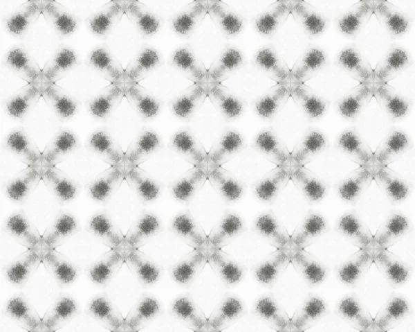 Biały Kwiat Podłoga Szary Niekończący Się Wzór Plemienia Indyjski Wzór — Zdjęcie stockowe
