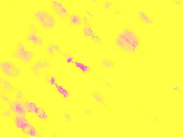 ピンク バナー パープル ゴールデン グリーティング 黄色のブラシの背景 酸性ポスター 暖かいバッグのデザイン 平面配置 黄色の平型 — ストック写真