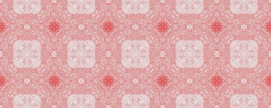 Endonezya 'nın Sonsuz Boyası. Amerikan Geometrik Paterni Boho. Arapça Geometrik Batik Mürekkebi. Kırmızı Vintage Rustic Deseni. Kırmızı Etnik Yerli Yerli Kusursuz Doku. Pembe Çiçek Yazdırma.