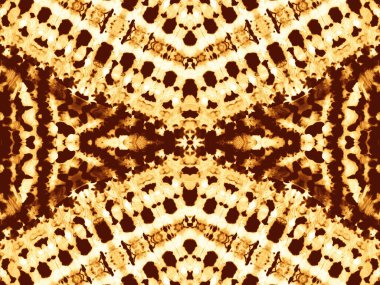 Ochre Kaleydoskop Taşı. Kravat boyası Grunge. Kahverengi Kova deseni. Açık Suluboya Yazdırma. Fransız Yağlı Kağıdı. Sarı Kaba Sanat Tarzı. Kağıt Yağ Fırçası. Yer Sanatsal Kanvası.