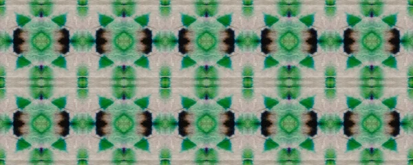 Τετράγωνο Χέρι Ακουαρέλα Πράσινη Εθνική Ταπετσαρία Πράσινο Γεωμετρικό Σχέδιο Γεωμετρικό — Φωτογραφία Αρχείου