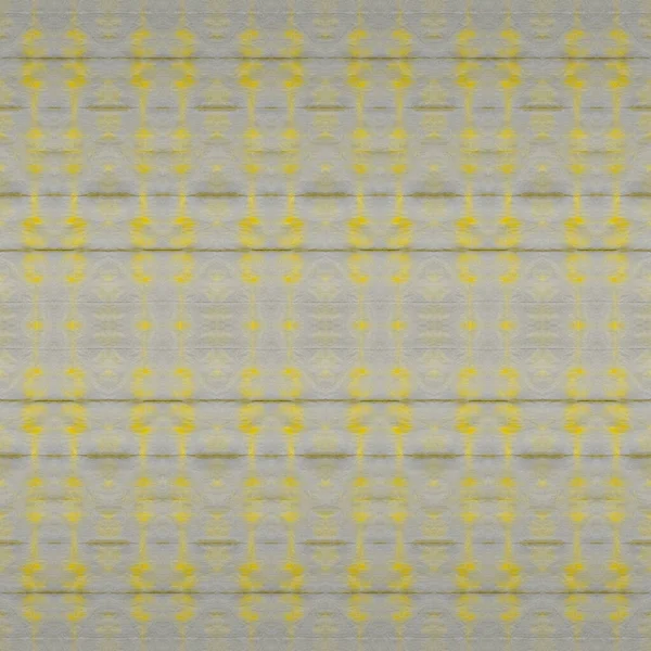 Sarı Jeo Doku Sarı Bohem Zag Gri Kravat Boyası Batik — Stok fotoğraf
