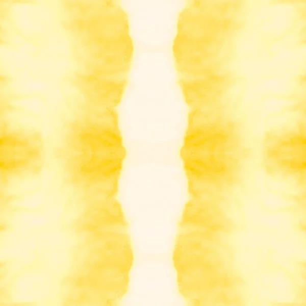 Yellow Repeating Motif Ethnic Dyed Art Sunny Abstract Aquarelle Sunlight — Stock Photo, Image