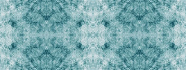 Blue Dyed Fabric Ink Azure Geometric Repeat Light Dirty Watercolor — 图库照片