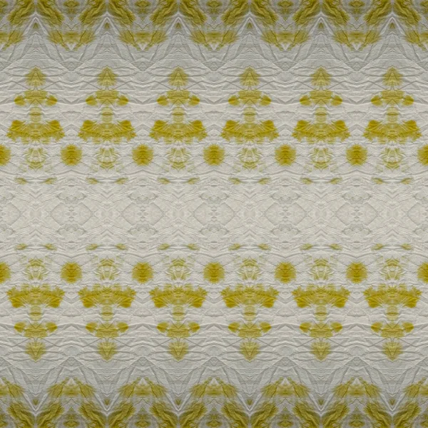 Tribal Batik Cinzento Golden Geo Tie Dye Abstrato Cinzento Boémia — Fotografia de Stock
