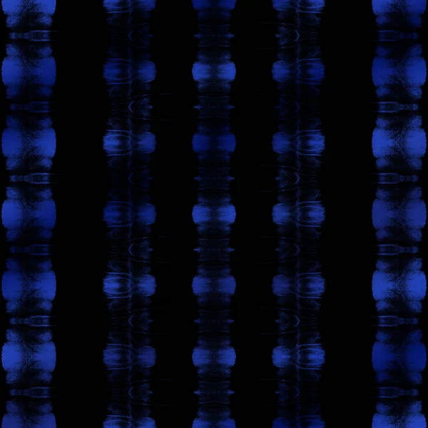 Black Tie Dye Paint Blue Geometric Zag Wissenschaft Malen Schwarz — Stockfoto