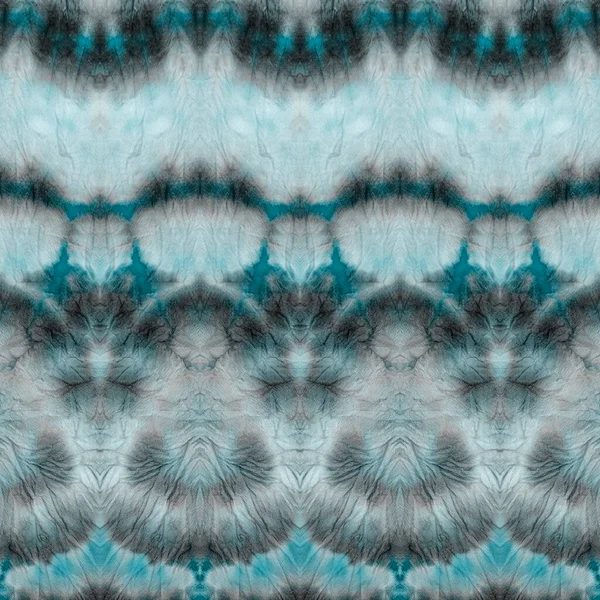 Голубой Cyan Tie Dye Stripes Морское Зимнее Искусство Snow Abstract — стоковое фото