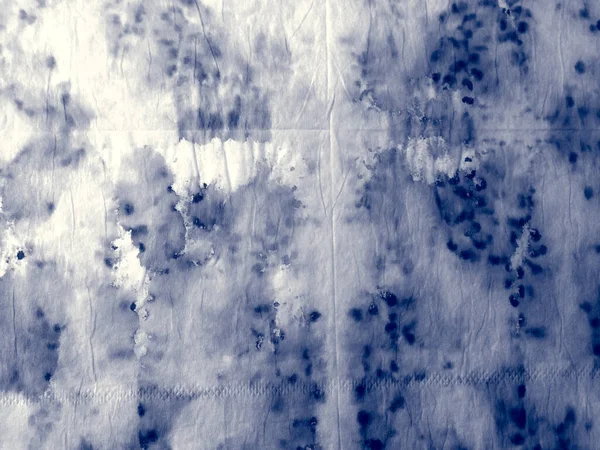 Indigo Dyed Art Batik Námořnictvo Dirty Art Effect Cloud Abstract — Stock fotografie
